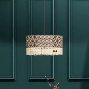 Décor 2 Suspension Paillotte Ovale M