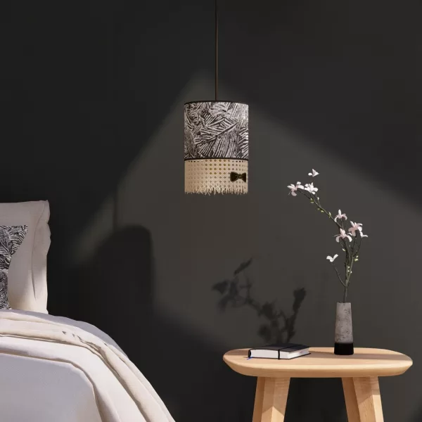 Décor 2 Suspension Paillotte Ronde S